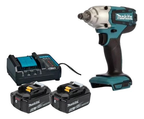 Chave De Impacto Makita Dtw190 +2 Bateria 6ah 18v Carregador