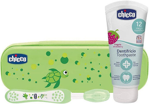 Set Cuidado Dental Chicco Pasta Cepillo Estuche Chicco 6-36m