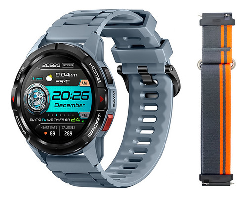 Relógio Smartwatch Mibro Gs Active Gps E Monitor Cardíaco Caixa Cinza Pulseira Cinza Bisel Cinza Desenho Da Pulseira Lisa