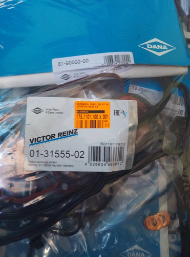 Imagen 4 de 4 de Kit De Empacaduras Para Sprinter 313 O 413( Víctor Reinz)