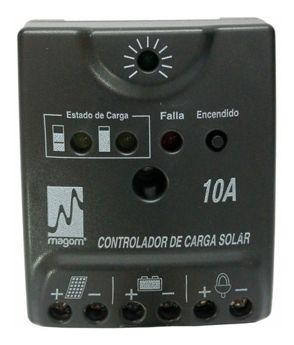 Controlador Carga Solar Regulador 10a 12/24 V