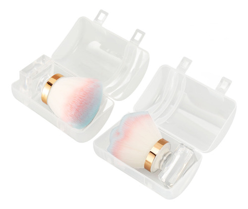 Brocha De Maquillaje En Polvo Multiusos, Portátil, Suave, 2