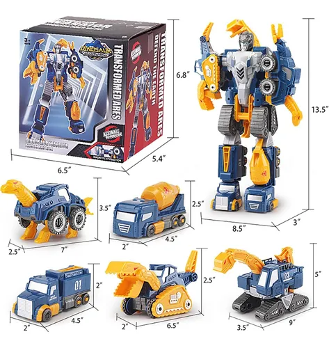 Juego De Transformación De Carros Pengjia 5 En 1 Robot