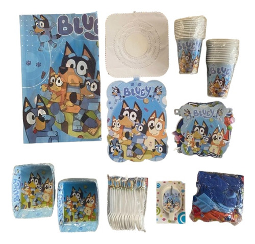 Kit Decoracion Fiesta Infantil Bluey