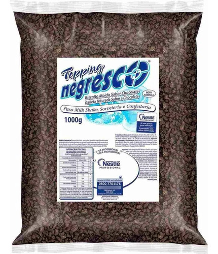 Biscoito Moído Negresco Topping 1kg Nestlé