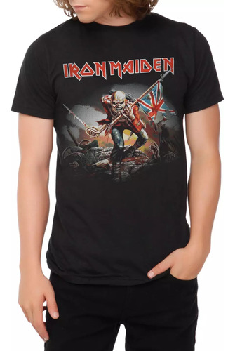 Iron Maiden Playera The Trooper  Oficial Srsx Rock Metal