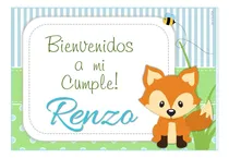 Comprar Mini Kit Imprimible Animalitos Del Bosque Mod.6 Cumple Baby 