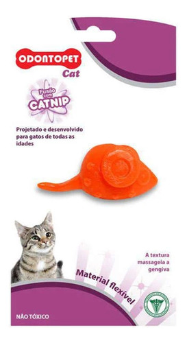 Brinquedo Para Gato Rato Catnip Odontopet Mouse Erva Do Gato