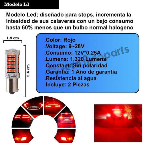 L1 Freno Stop Lupa Ultra Led Saturn Outlook 2009 3157