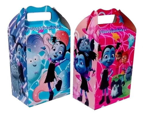 Vampirina 50 Caja Dulcera Dulceros Aguinaldo Bolo Vampirina