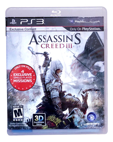 Jogo Assassins Creed 3 - Ps3 Sony Mídia Física Original