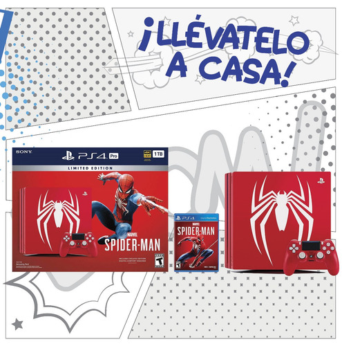 Marvel Spiderman Ps4 Limited Edition Playstation 4 Pro 1 Tb