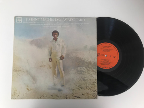 Disco Lp Johnny Mathis  Demasiado Tarde 