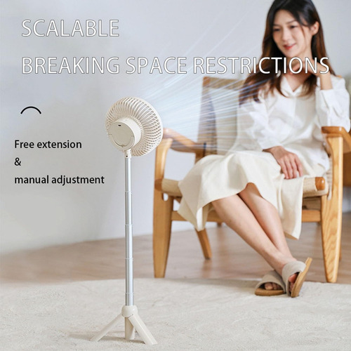 Ventilador Portátil Inalámbrico 4en1 Recargable Refrescante