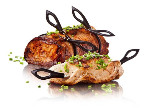 Imagen 1 de 2 de Pinzas Para Horno Y Brochettes - Roast Clips & Skewers