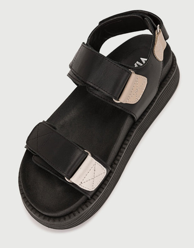 Imagen 4 de 7 de Sandalias De Cuero Dama Mujer Viamo Miel