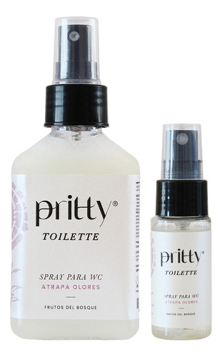 Set Spray Para Wc  Pritty Design Aroma Frutos Del Bosque 