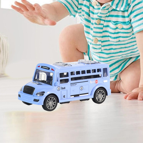 Para 6 Modelo De Autobús Escolar, Juguete Con Puerta Que Se
