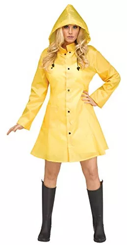 Fun World Disfraz De Chubasquero Amarillo Para Mujer