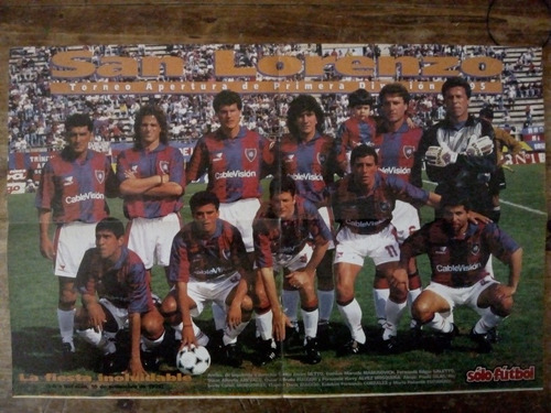 Posters San Lorenzo De Almagro Torneo Apertura 1995
