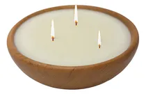 Comprar Vela Aromatica  Perfumada Cera Soja Cuenco Madera 14cm Deco