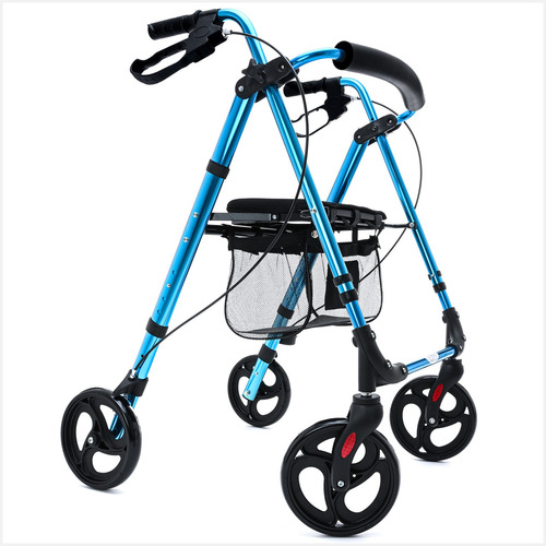 Andadera Rollator Ortopedica Aluminio Plegable Para Adulto