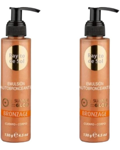 Rayito Sol Bronzage 130g Emulsion Autobronceante Corporal X2