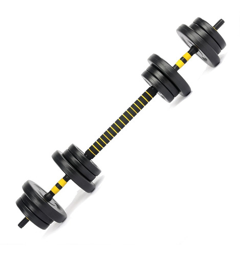 Set Barra Y Mancuernas Ajustable 20 Kg