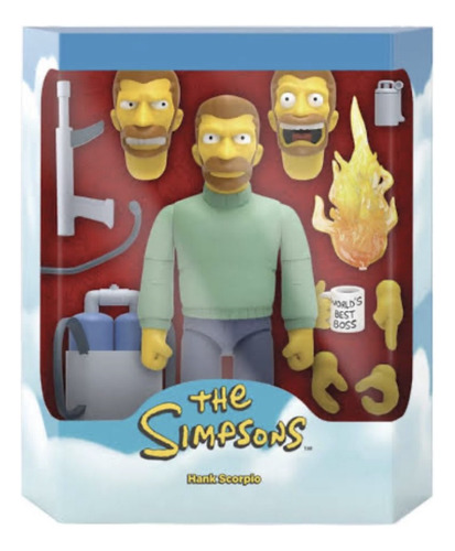 Hank Scorpio The Simpsons Super7 Ultimates Figura Articulad (Usado)