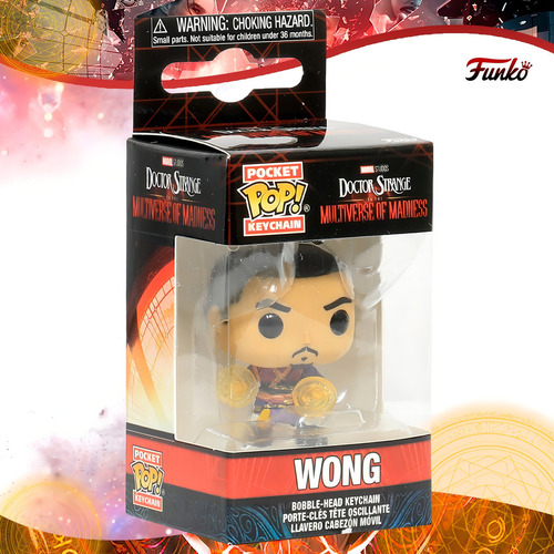 Funko Pop Llavero Wong Doctor Strange Multiverso De Locura Color Wong / Multiverse Of Madness / Keychain