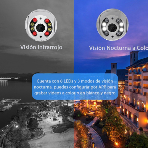 Imagen 3 de 9 de Cámara De Seguridad Wifi 1080p Hd Autoseguimiento Con Alarma