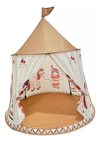 Tienda De Campaña Infantil, Tipi Plegable Con Castillo