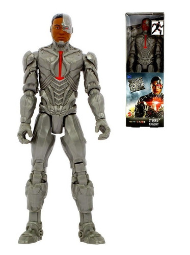 Cyborg Liga De La Justicia Orig Dc Comic 30cm Mattel Promo!!