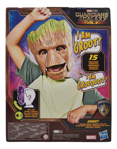 Marvel Guardians Of The Galaxy Groot Mascara Habla Hasbro Cf