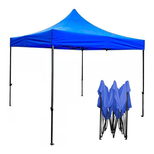 Toldo Azul Y Roja 3x3 Carpa