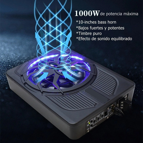 8 Subwoofer Amplificado Carro De 10'' Com Alto-falantes 800w
