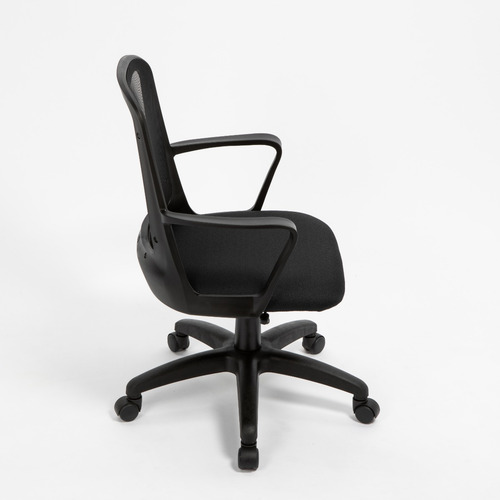 Imagen 3 de 10 de Silla De Escritorio Diseño Fresa Negra Respaldo De Red Rossi
