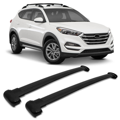 Rack De Teto Travessa Hyundai New Tucson 17 18 Larga Preta