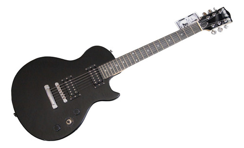 Guitarra Tipo Les Paul Danwood Color Negro Orientación De La Mano Diestro