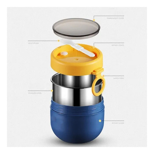 Termo Para Comida Caliente O Fría 600 Ml Con Cuchara