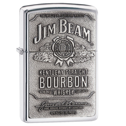 Encendedor Zippo Jim Beam Emblema - Cod 250jb928