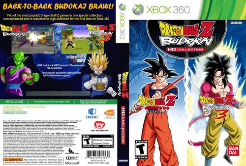 Dragon Ball Z Budokai Hd Collection - Xbox 360 Lt3.0