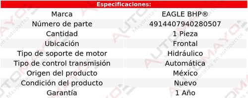 Soporte Tacón De Motor Del Saturn Ls2 2.2l 4 Cil Aut 00