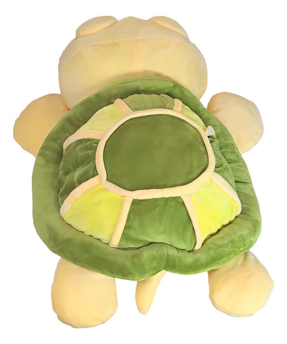 Tartaruga De Pelúcia Deitada Com Som 40cms - Verde