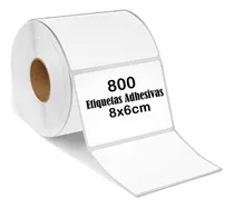 Comprar Etiqueta Termica Adhesiva Rollo 8x6cm
