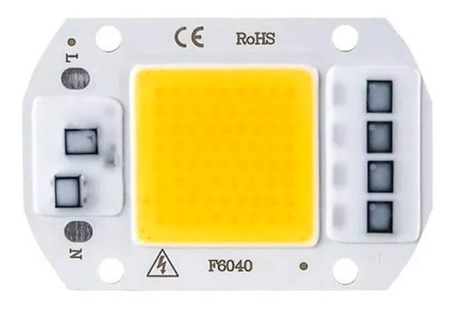 Led Chip Cob 50w Blanco Cálido 220v 3500k Local Grow