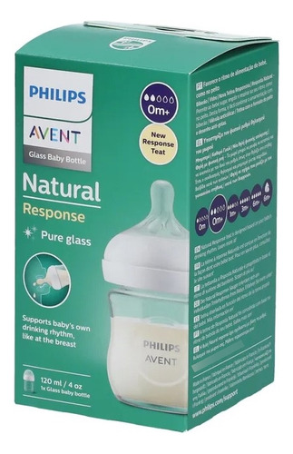 Mamadera Vidrio Natural Avent 2.0 120ml Scy930/01 / Pimpo