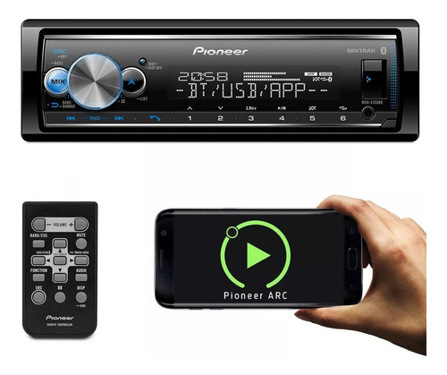Mp3 Player Pioneer Mvh-x7000br Bt 1 Din