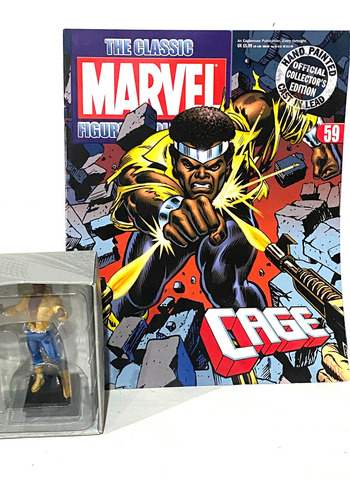 Eaglemoss Marvel Cage #59 Plomo Importado + Revista