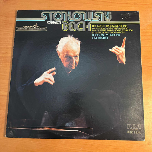 Disco Lp  Stokowsky Conducts Bach Cuadrafónico